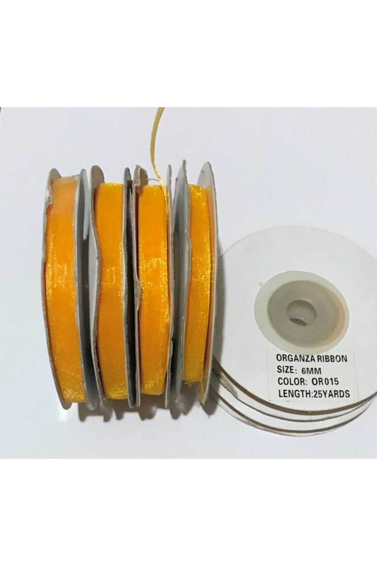 Organza (organze) Kurdele 6mmx25metre 1 Adet. Or015