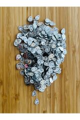 Oya, Abiye Ve El Işleme Taş Görünümlü Plastik Damla Pul. Paket Içi 270 Adet. 20gr.