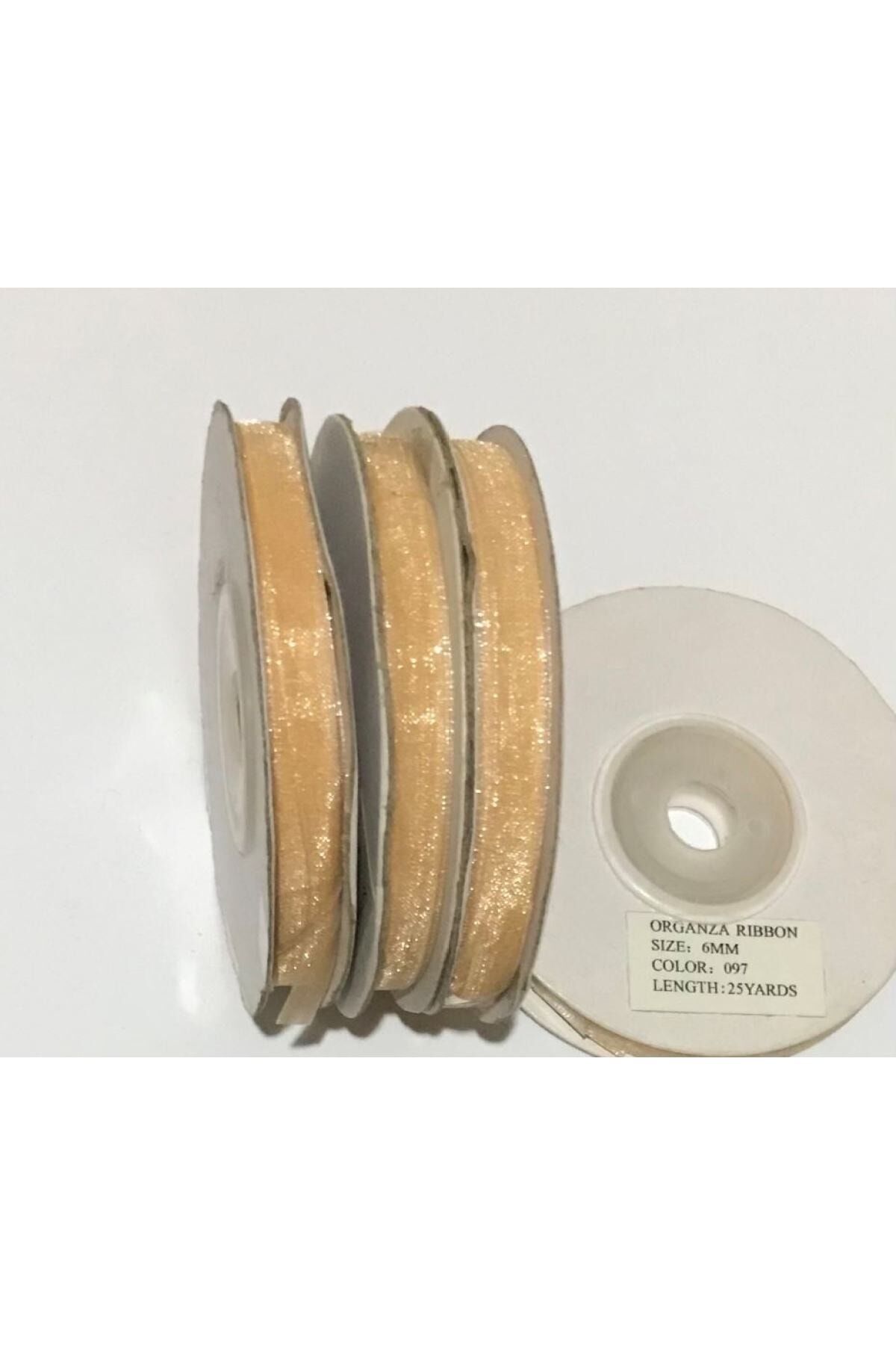 Organza (organze) Kurdele 6mmx25metre 1 Adet. 97