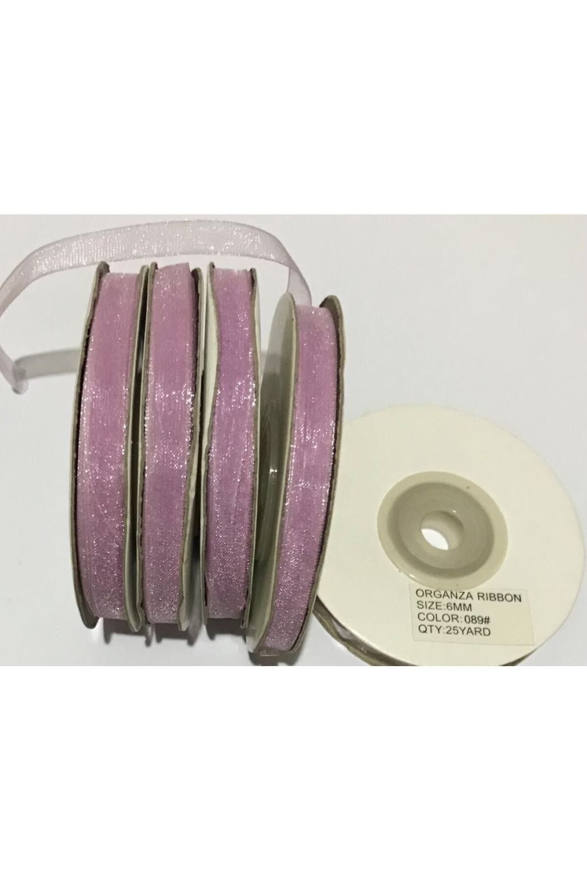 Organza (organze) Kurdele 6mmx25metre 1 Adet. 89