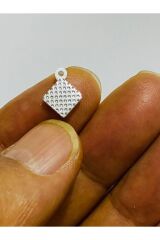 Oya, Abiye, Halhal, Bileklik, Kolye Vb. Pleksi Desenli Kare Pul. 20gr. Gümüş.