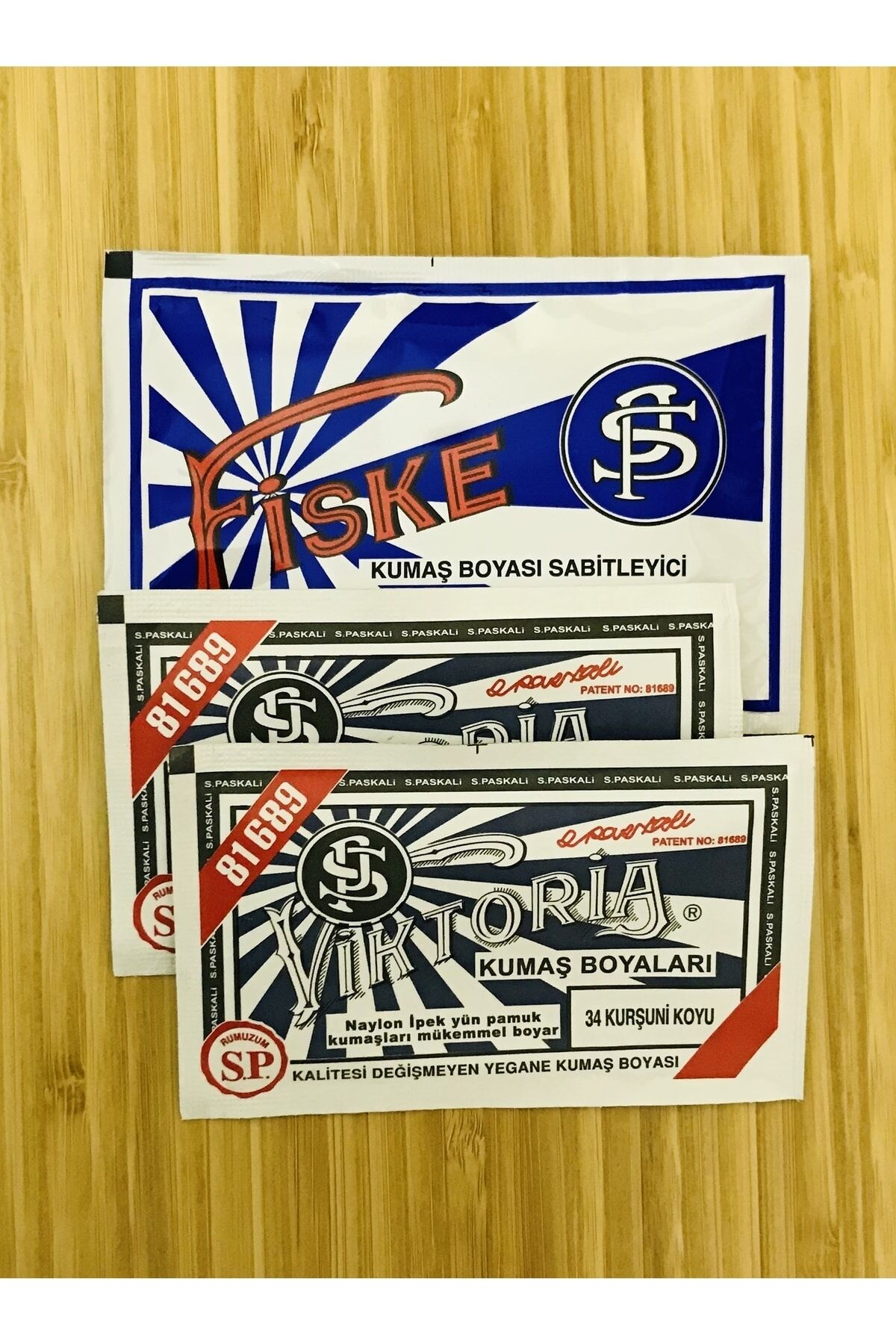 Ipek, Yün Ve Pamuklu Kumaş Boyası. 3'lü Set.