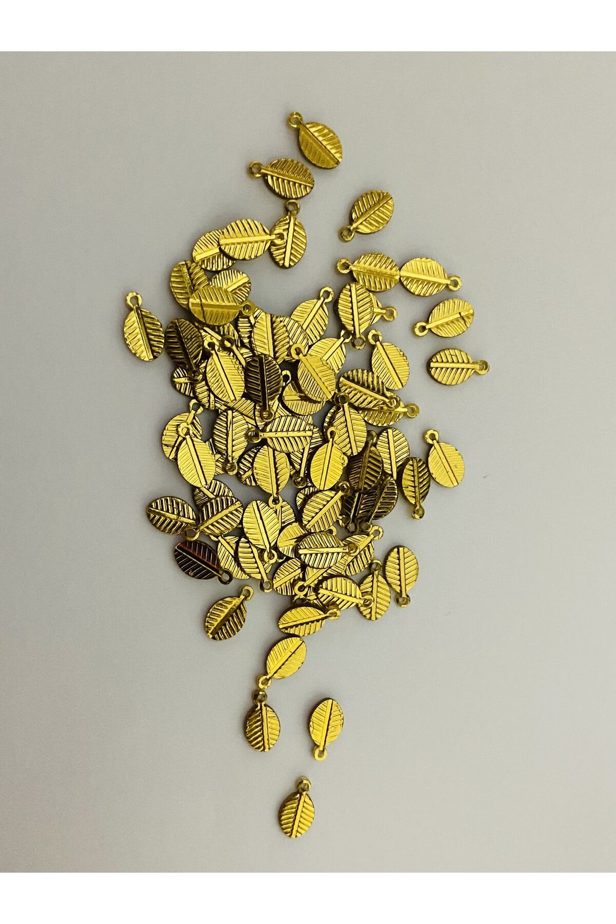 Oya, Abiye, Halhal, Bileklik, Kolye. Pleksi (KALIN) Plastik El Işleme Kahve Çekirdeği Pul. 20gr.