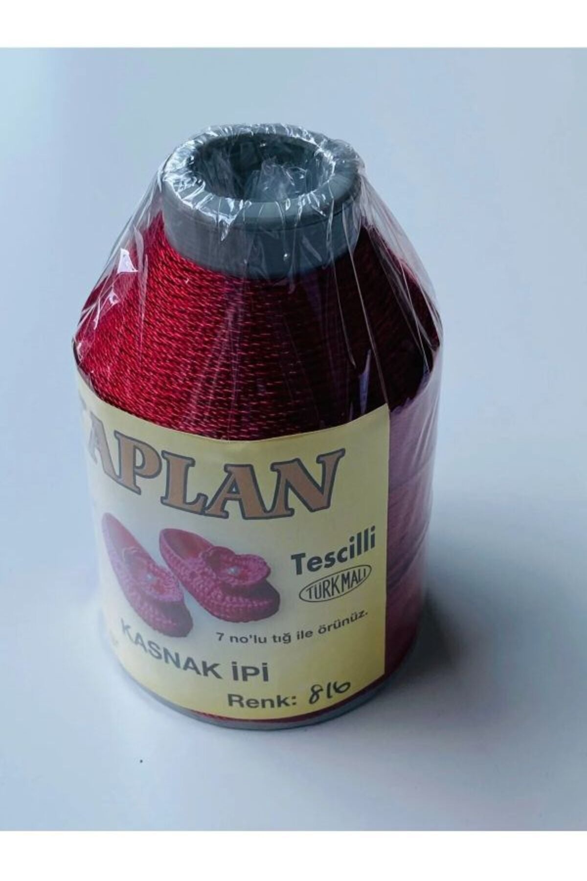 9 Kat 100 Gr Polyester Şal Örgü, Patik Ve Kasnak Ipliği Kırmızı 816