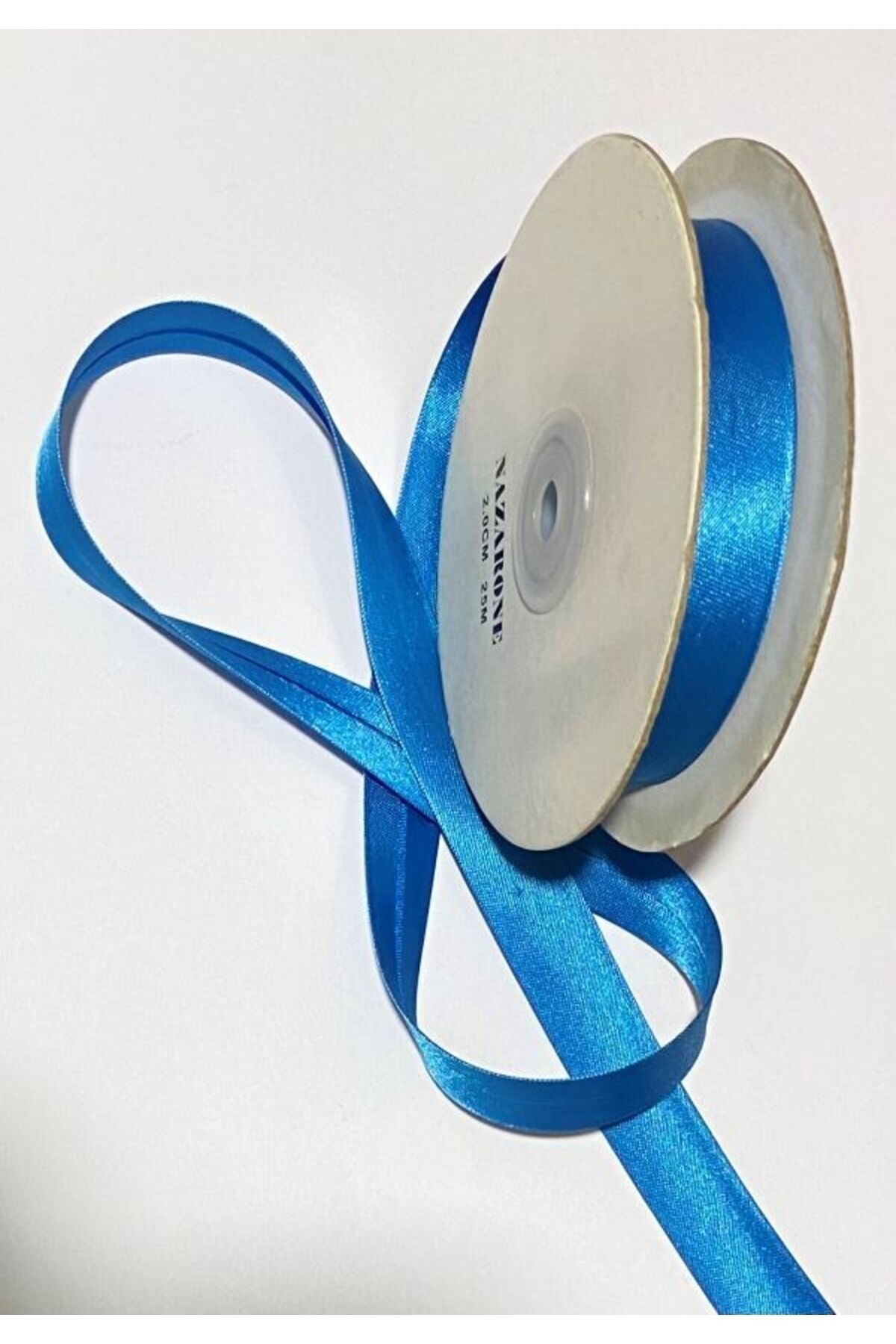 Saten Biye (şerit) Turkuaz. 2cm. 21metre.