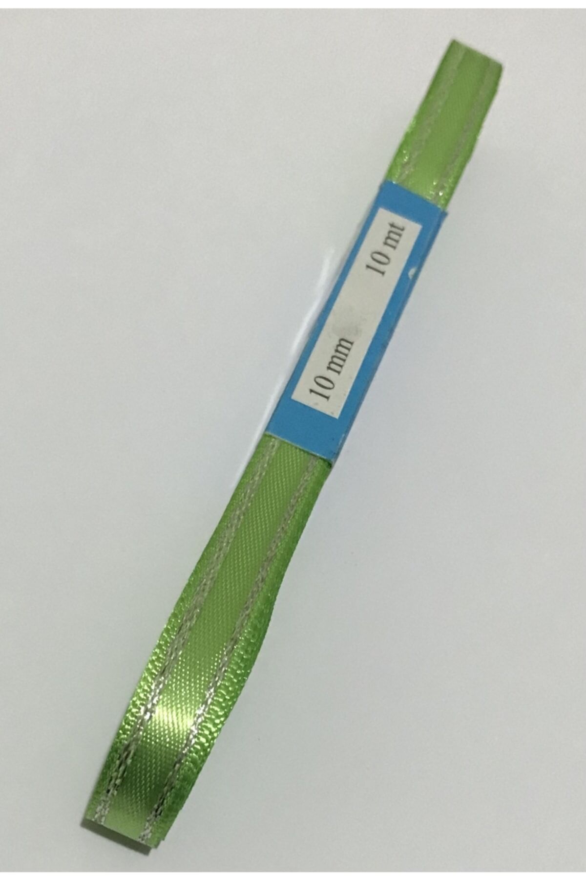 Saten Simli Kurdele, 1cm. 10metre. Fıstık Yeşili