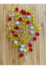 Oya, Abiye, Havlu, Takı, Örgü vb. El İşleme Plastik Gözyaşı Damla Boncuk. Renkli.