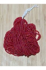 Jan jan Açık Bordo 12dizi. Çekoslovakya, Adana, Hapishane Işi, Iğne Oyası Kum Boncuğu.