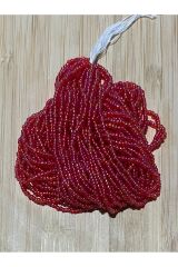 Jan jan Açık Bordo 12dizi. Çekoslovakya, Adana, Hapishane Işi, Iğne Oyası Kum Boncuğu.