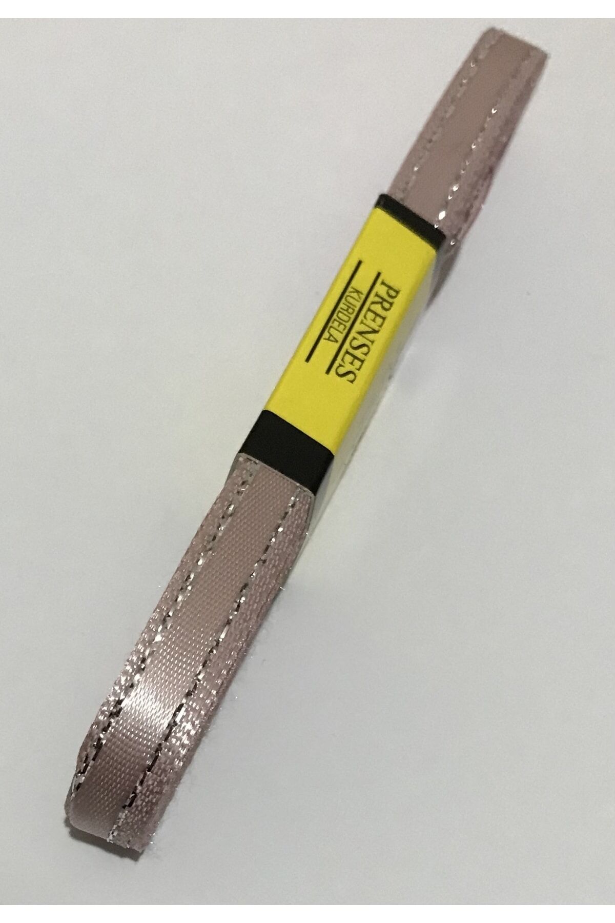 Saten Simli Kurdele, 1cm. 10metre. Koyu Pudra.