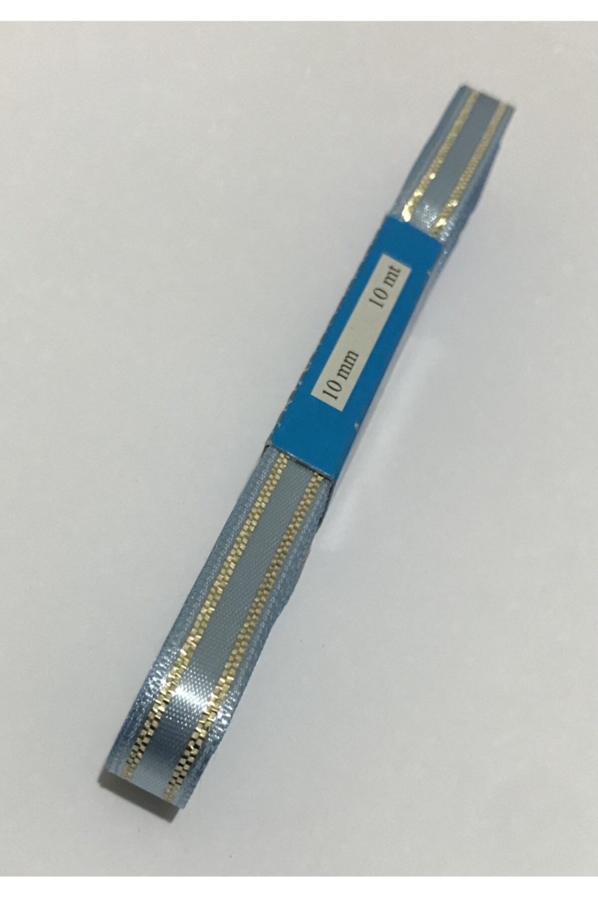 Saten Simli Kurdele, 1cm. 10metre. Mavi.