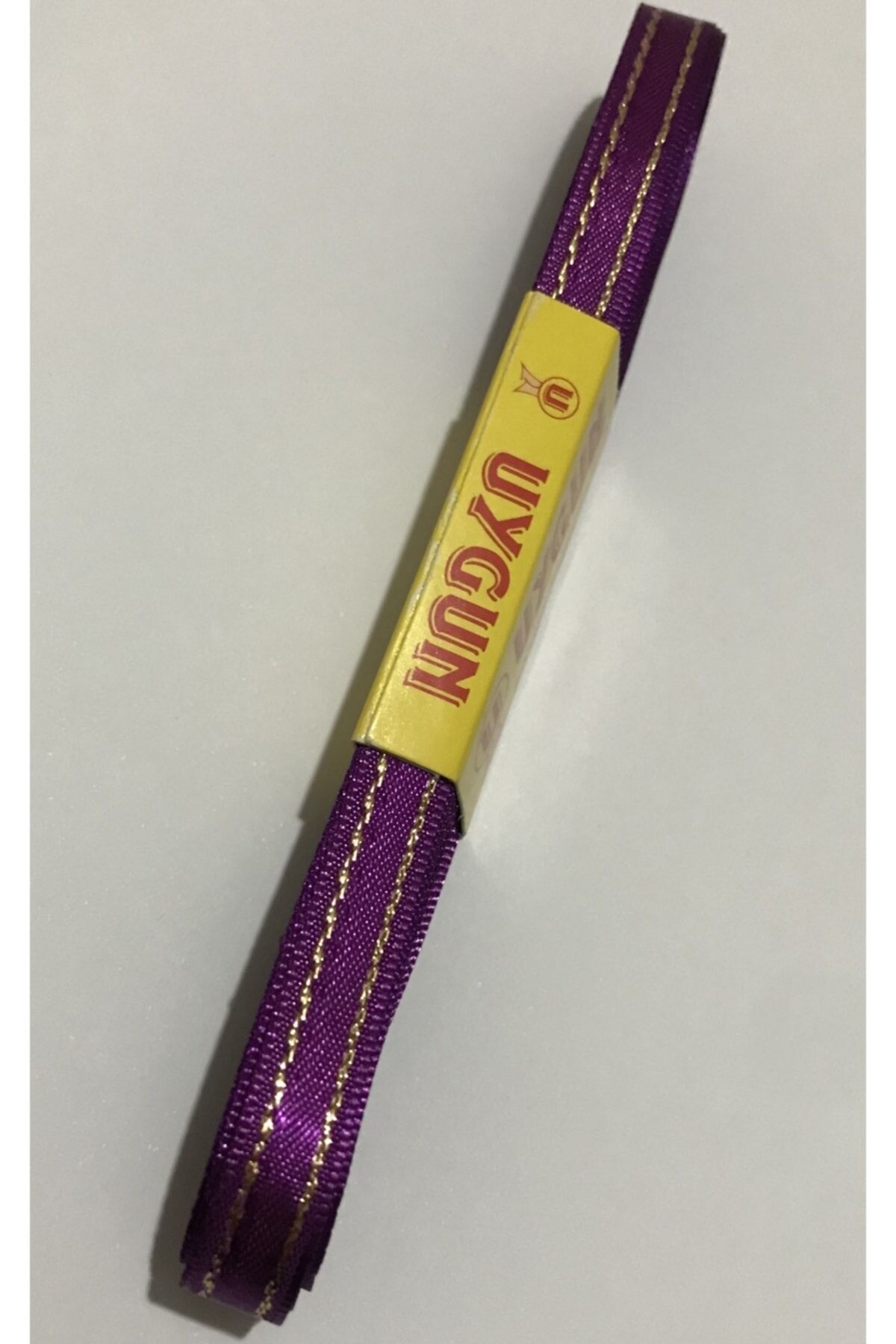 Saten Simli Kurdele, 1cm. 10metre. Mürdüm.