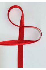 Saten Biye (ŞERİT) Kırmızı 2cm 25 Metre.