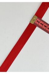 Saten Biye (ŞERİT) Kırmızı 2cm 25 Metre.