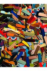 Oya, Halhal, Havlu, Halay Mendili, Abiye Akrilik Plastik Baget El Işleme Pul 20gr No;12 Renkli.