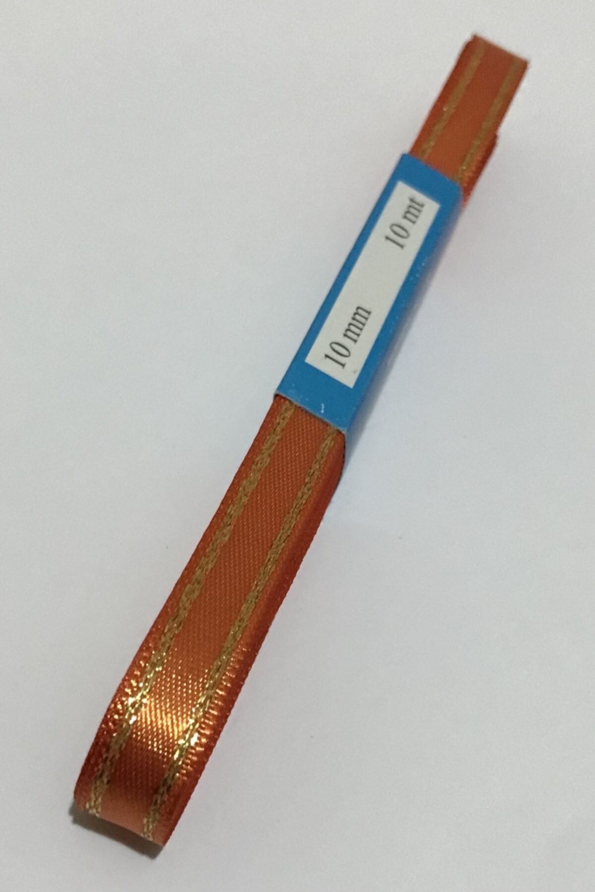 Saten Simli Kurdele, 1cm. 10metre. Turuncu