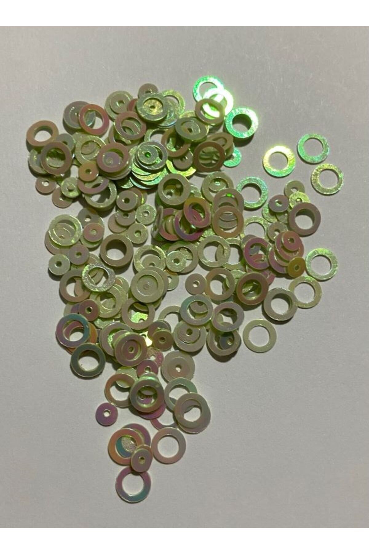 Analı Kızlı Metalik Kaplama Oya, Abiye, Havlu, Çeyizlik Vb. Plastik El Işleme Pul 15gr.