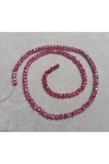 Janjanlı Gülkurusu Rengi Basık Kristal Boncuk 6mm 1dizi No32