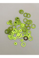 Analı Kızlı Metalik Kaplama Oya, Abiye, Havlu, Çeyizlik Vb. Plastik El Işleme Pul 15gr.