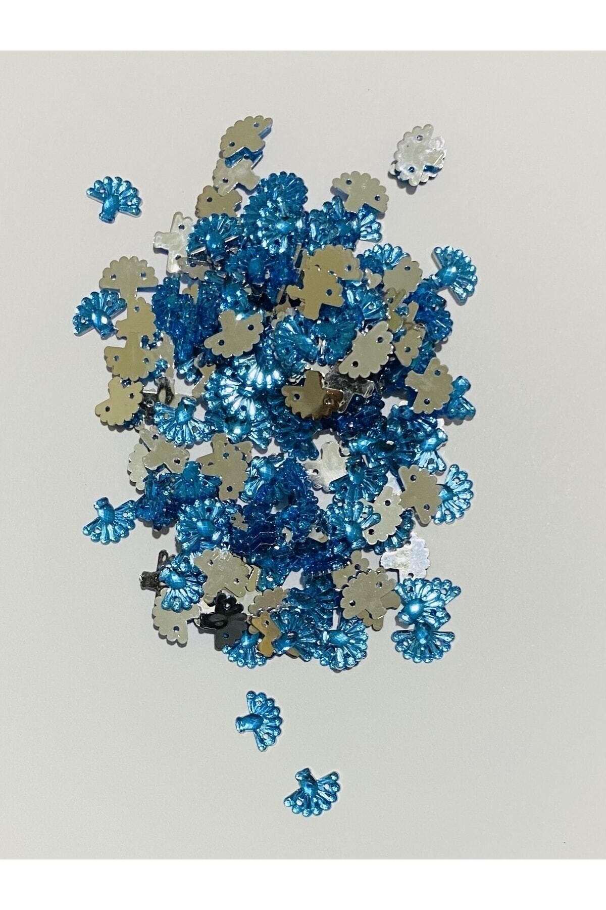 Oya, Havlu, Abiye ve Halay Mendili El İşleme Taş Görünümlü Yelpaze Plastik Pul. Renk No:10