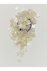 Oya, Havlu, Abiye ve Halay Mendili El İşleme Taş Görünümlü Yelpaze Plastik Pul. Renk No:2