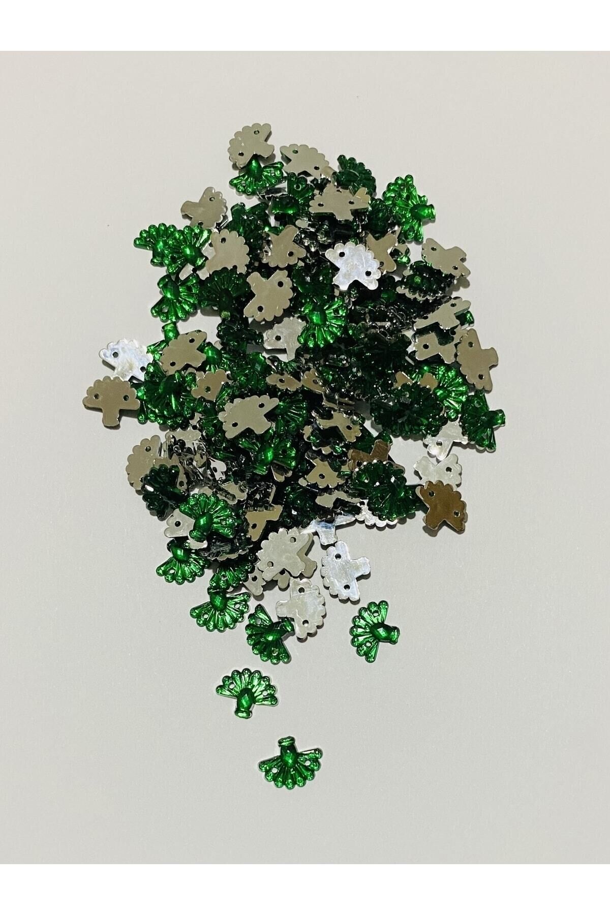 Oya, Havlu, Abiye ve Halay Mendili El İşleme Taş Görünümlü Yelpaze Plastik Pul. Renk No:3