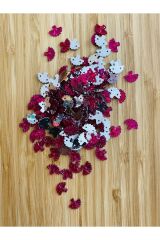 Oya, Havlu, Abiye ve Halay Mendili El İşleme Taş Görünümlü Yelpaze Plastik Pul. Renk No:5