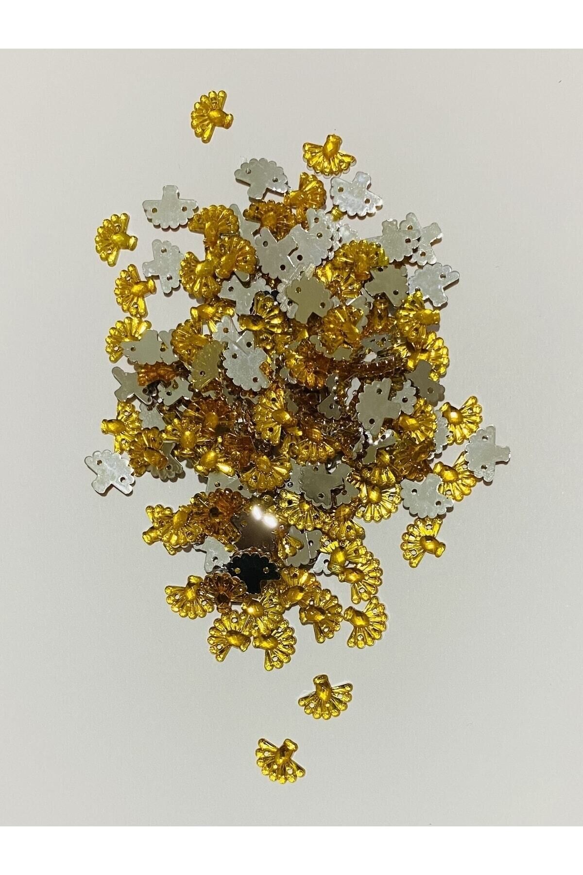 Oya, Havlu, Abiye ve Halay Mendili El İşleme Taş Görünümlü Yelpaze Plastik Pul. Renk No:9