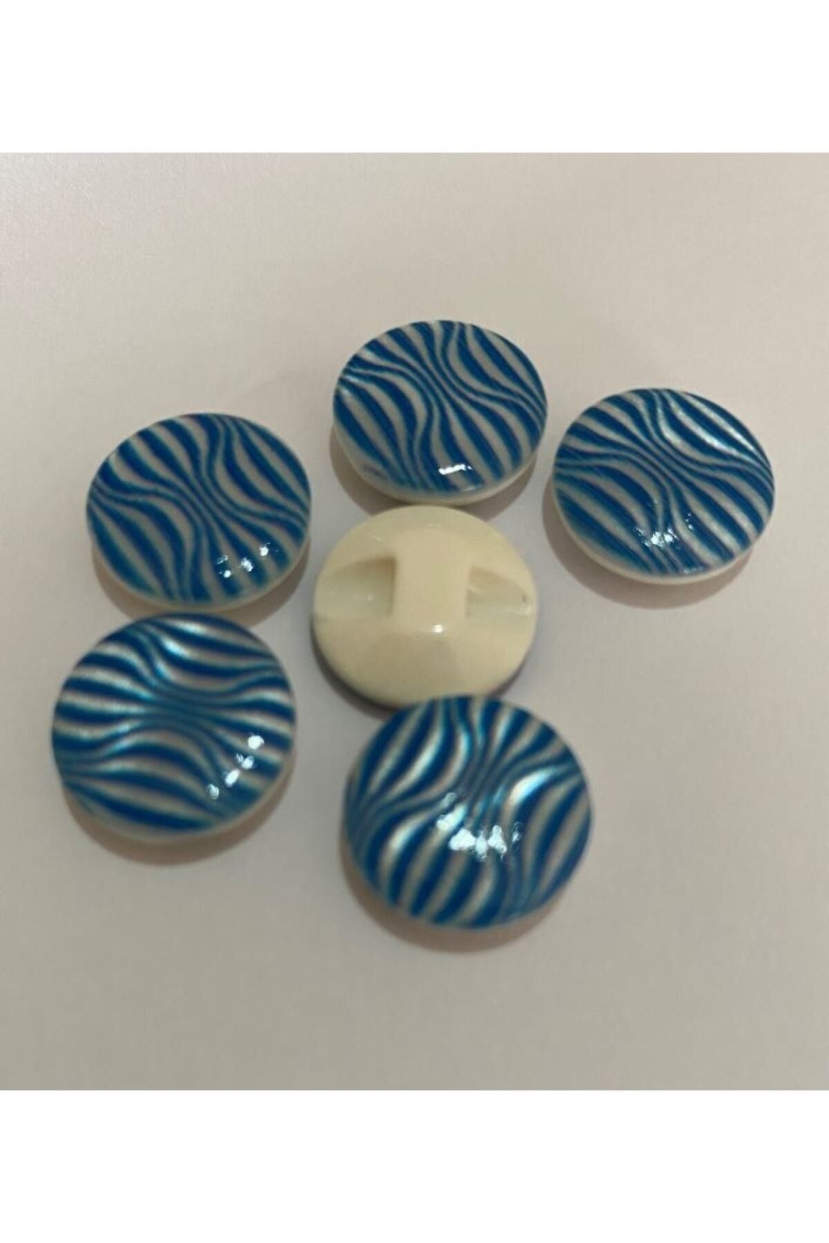 Sedef Kaplı Bebe Düğme. 1.5cm 6'lı Paket.