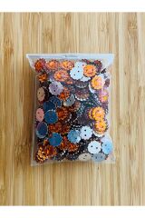 Oya, Havlu, Çeyizlik, Abiye Giyim Taş Görünümlü Plastik pul. 1cm. 25gr. Tahmini 275-295 Adet arası.
