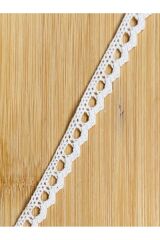 Pamuk Kopanaki Dantel. En: 1cm Uzunluk: 1metre KREM. Krem