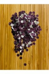 Oya, Havlu, Çeyizlik, Abiye Giyim Taş Görünümlü Plastik pul. 1cm. 25gr. Tahmini 275-295 Adet arası.