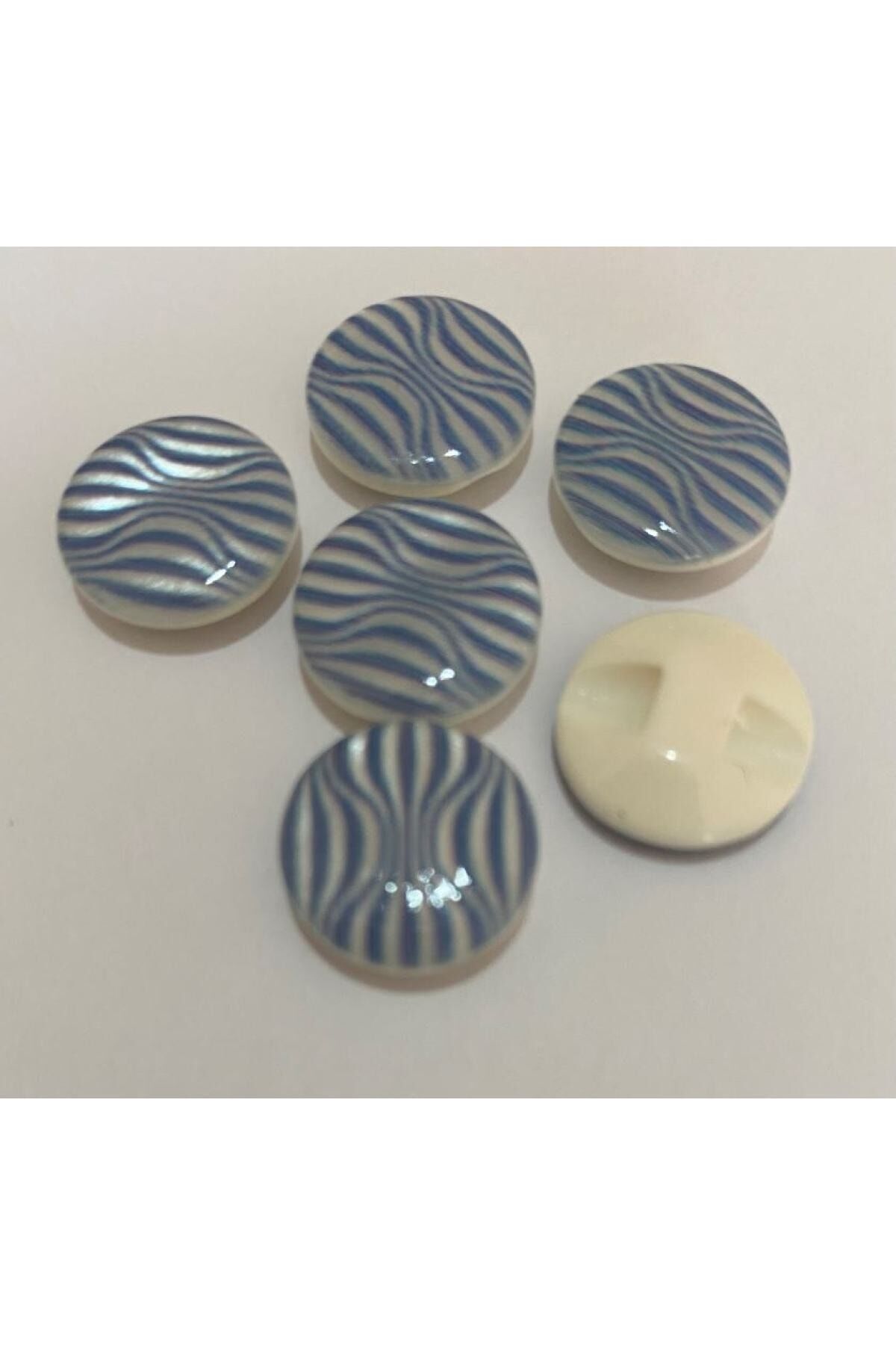 Sedef Kaplı Bebe Düğme. 1.5cm 6'lı Paket.