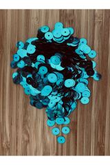 Orta Delikli Plastik Metalik Kaplama Yazma, Abiye Ve Çeyizlik El Işleme Pul. 20gr. 1115-1120 Adet.