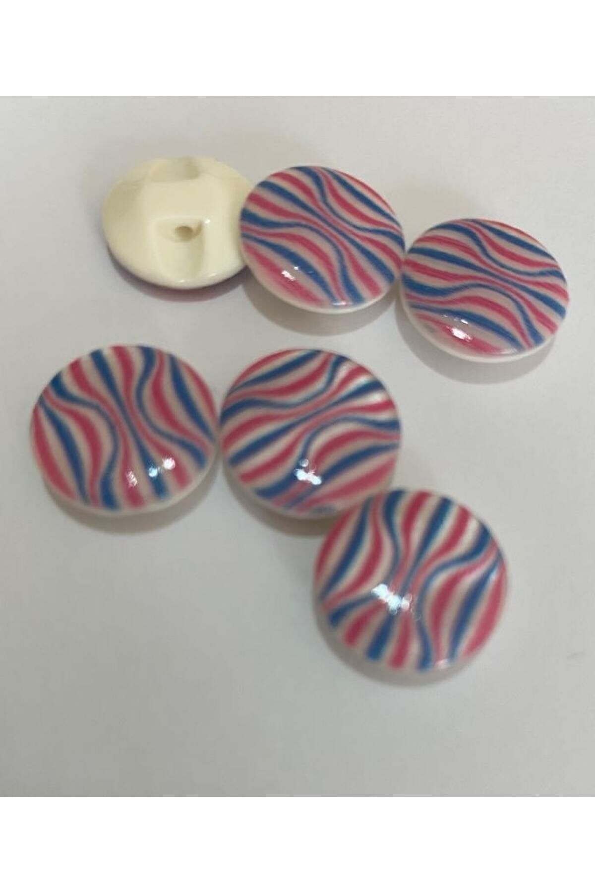 Sedef Kaplı Bebe Düğme. 1.5cm 6'lı Paket.