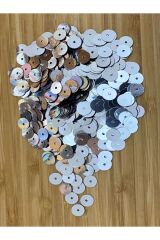 Orta Delikli Plastik Metalik Kaplama Yazma, Abiye Ve Çeyizlik El Işleme Pul. 20gr. 1115-1120 Adet.