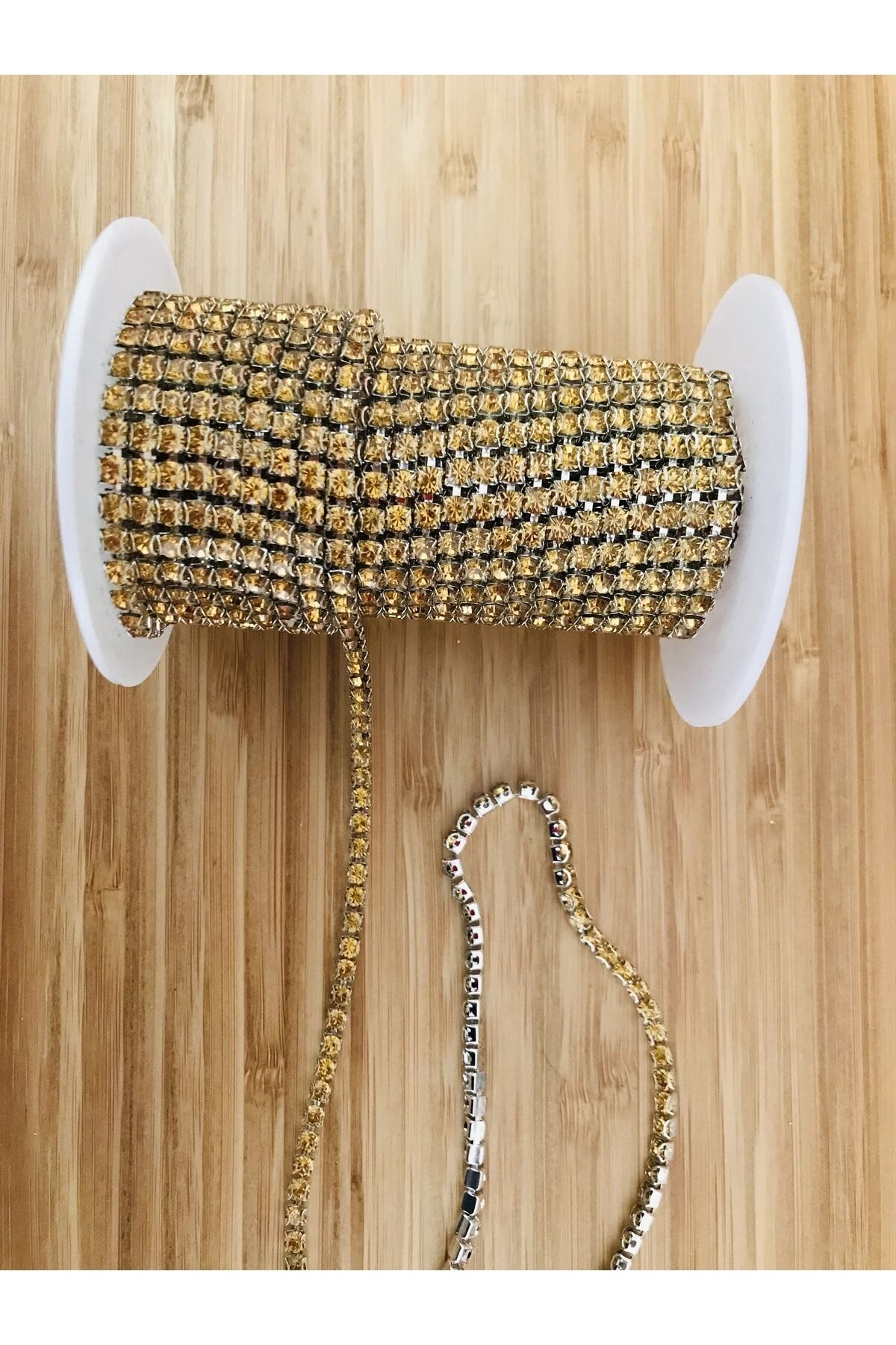 Dekoratif () Şerit Taş 3 mm x 2,5 Metre Bal Rengi