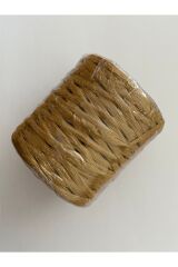 Kağıt Örgü Ip. Çanta, Cüzdan, Şapka, Abajur, Kemer, Supla, Kırlent, Raner, Sepet. 2ad Koyu Kapiçino