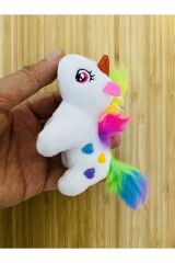 Sevimli At Anahtarlık. Beyaz. 12cm.