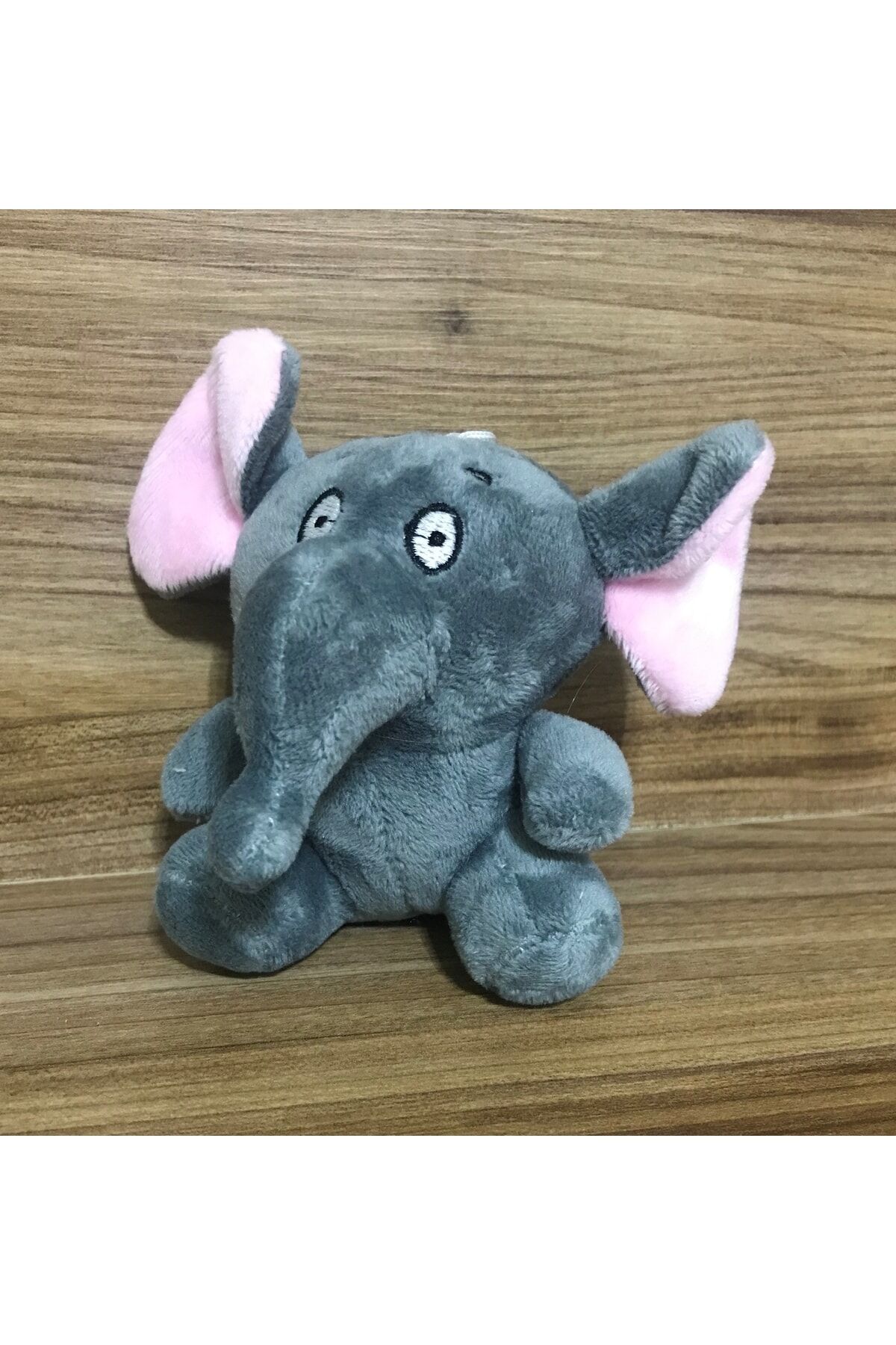 Sevimli Fil Peluş Anahtarlik. 10x8 Cm. Renk: Duman