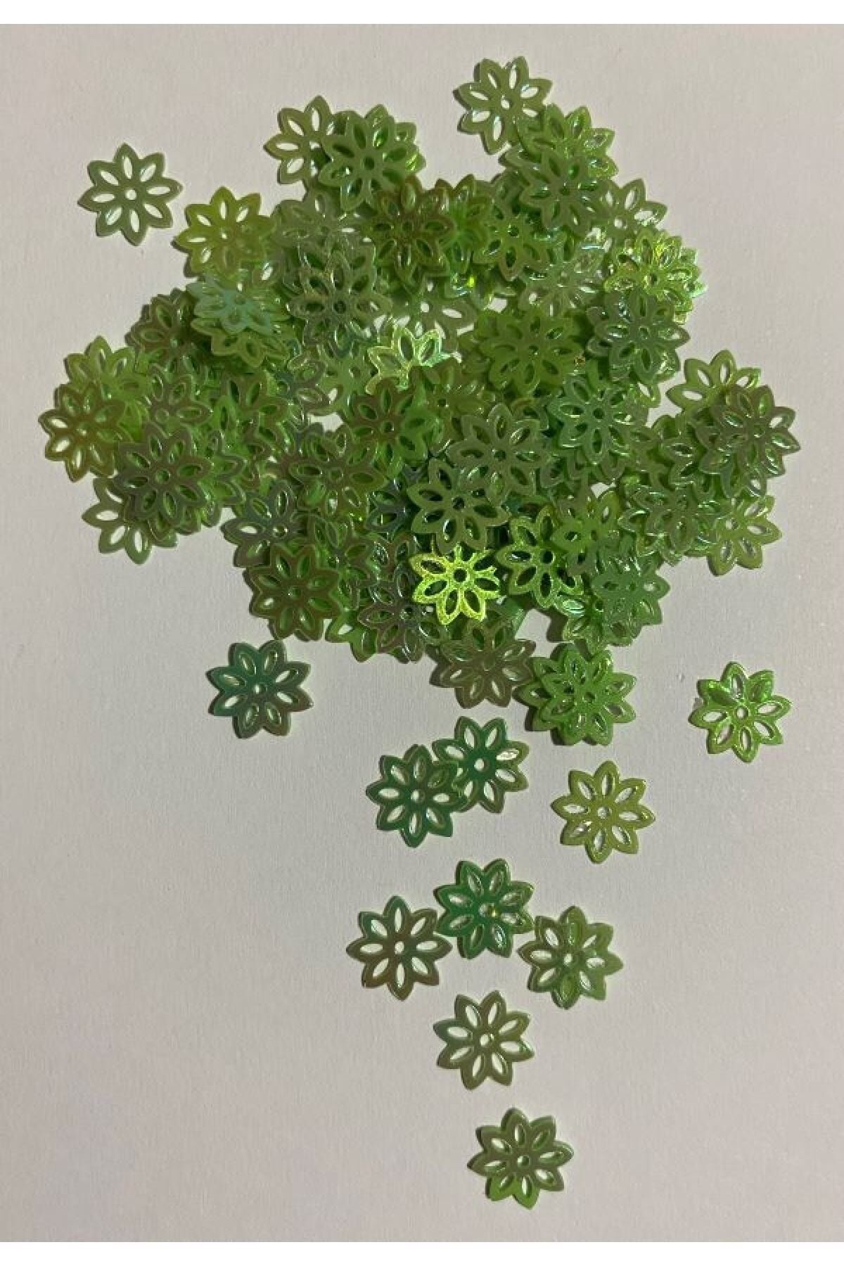 Metalikkaplama Plastik El Işleme Pul. 15gr. 980-985 Adet. Su Yeşili.