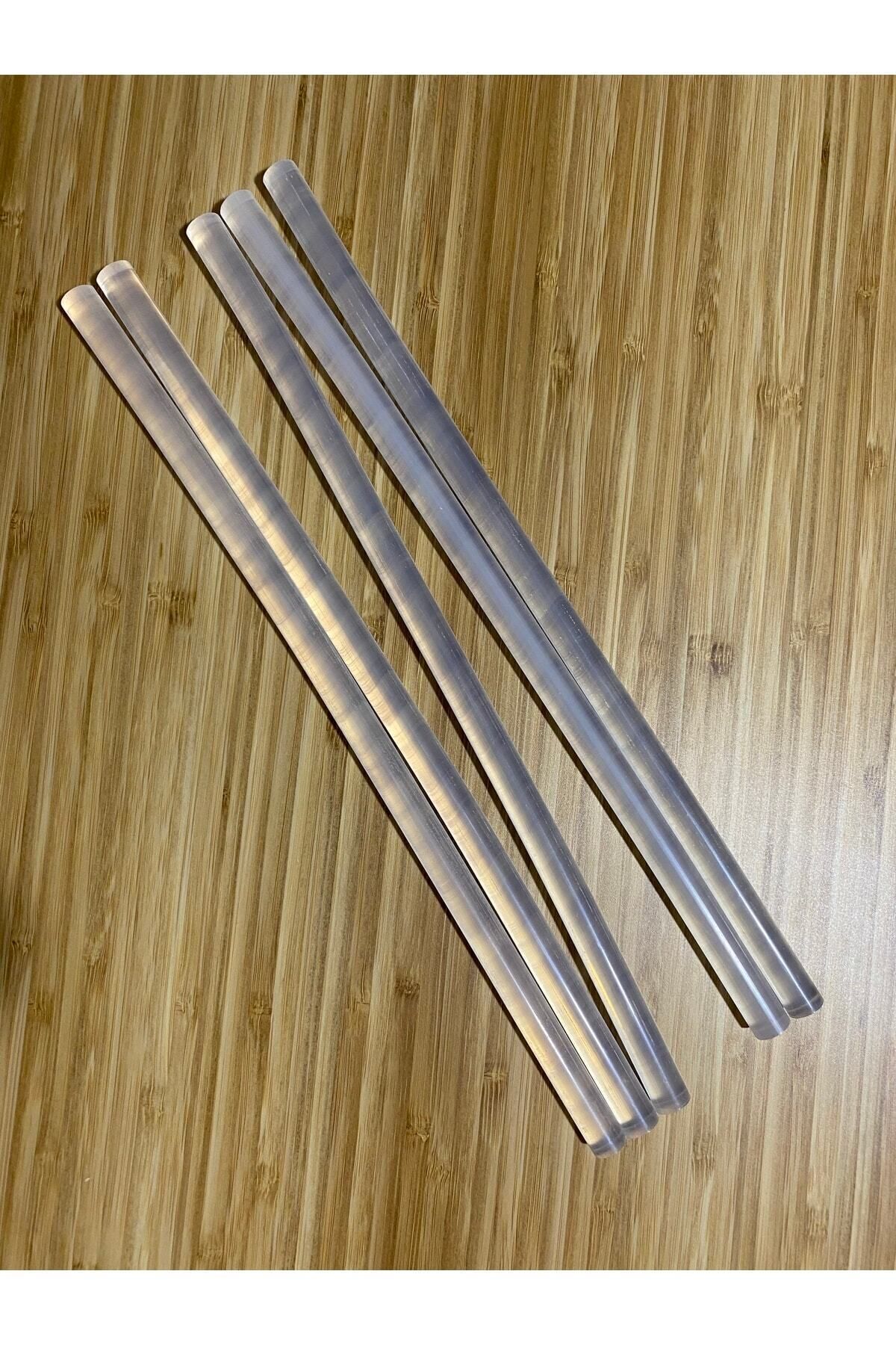 Sıcak Mum Tabanca Silikonu Büyük Boy 5 Adet Kalınlık:11.2 Mm Boy 30 Cm.