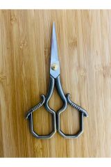 Antik Şekilli Makas. Evde, Ofiste, Dikiş, Nakış, Söz, Nişan, Düğün ve Davetiyelerde. 10.5cm.