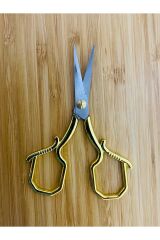 Antik Şekilli Makas. Evde, Ofiste, Dikiş, Nakış, Söz, Nişan, Düğün ve Davetiyelerde. 10.5cm.