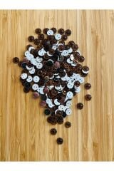 Oya, Havlu, Çeyizlik, Abiye Giyim Taş Görünümlü Plastik pul. 1cm. 25gr. Tahmini 275-295 Adet civarı.