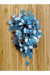 Oya, Havlu, Çeyizlik, Abiye Taş Görünümlü Kayık Plastik pul. 25gr. Tahmini 265 ad. Ebat: 8x12mm.