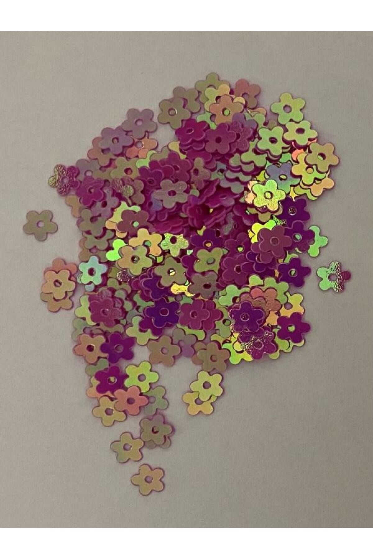 Metalik Kaplama Plastik Papatya El Işleme Pul. 5mm. 15gr. 2480-2500 Adet.