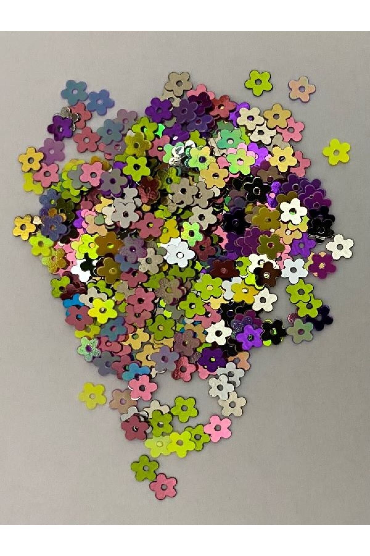 Metalik Kaplama Plastik Papatya El Işleme Pul. 5mm. 15gr. 2480-2500 Adet.