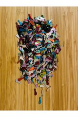 Oya, Havlu, Halay Mendili Kulplu Damla Pul Karışık 11x4mm 20 gr 1000 Adet.