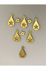 Oya, Abiye, Halhal, Bileklik, Kolye Vb. Pleksi Metalik Kaplama (KALIN) Plastik El Işleme Pul. 20gr.